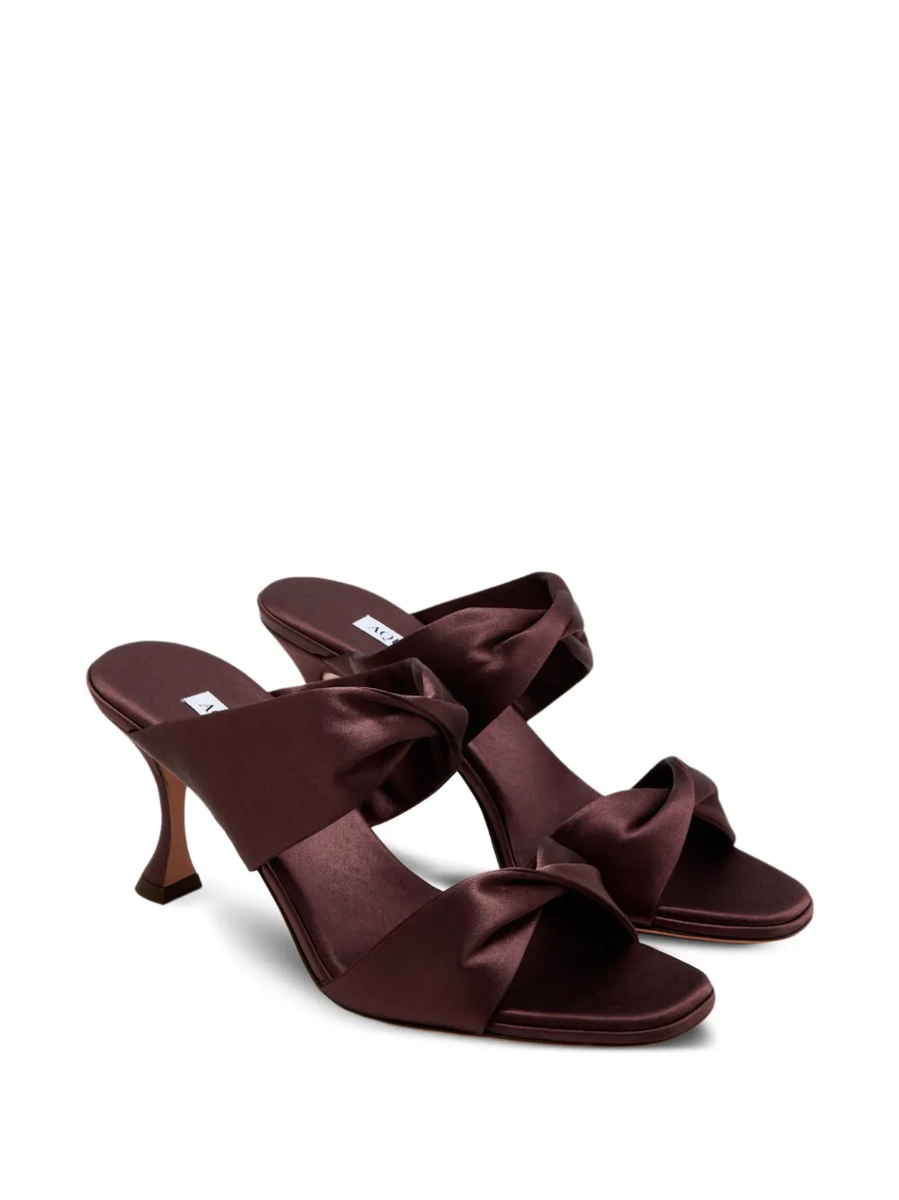 Aquazzura 75mm satin sandals | Heeled Sandals | Image 2