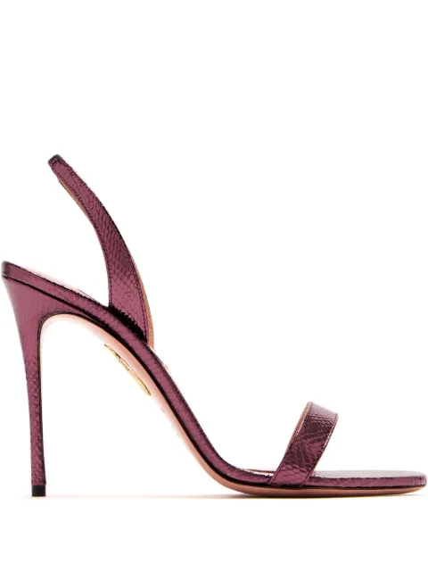 Aquazzura sandales en cuir à bride arrière 105 mm