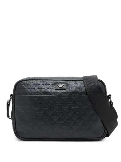 Emporio Armani logo-debossed messenger bag