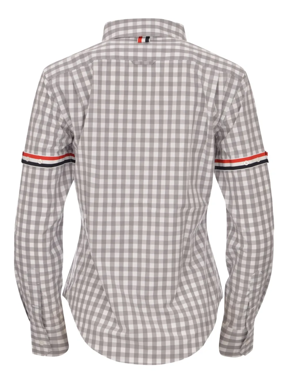 Thom Browne Blouse met gingham-ruit Grijs