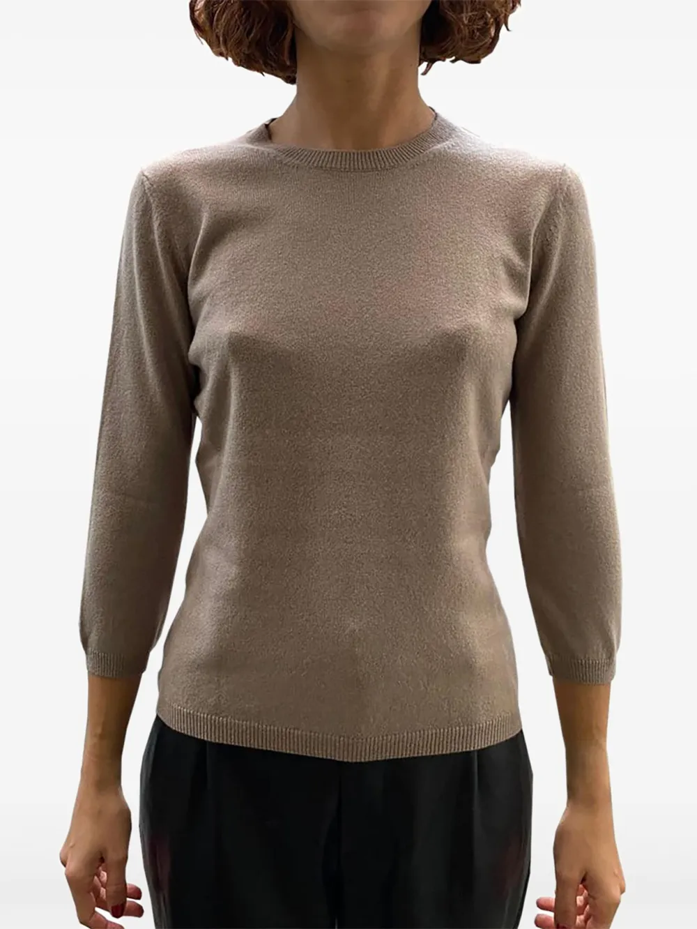LA ROSE three-quarter sleeve sweater | Neutrals | Image 1