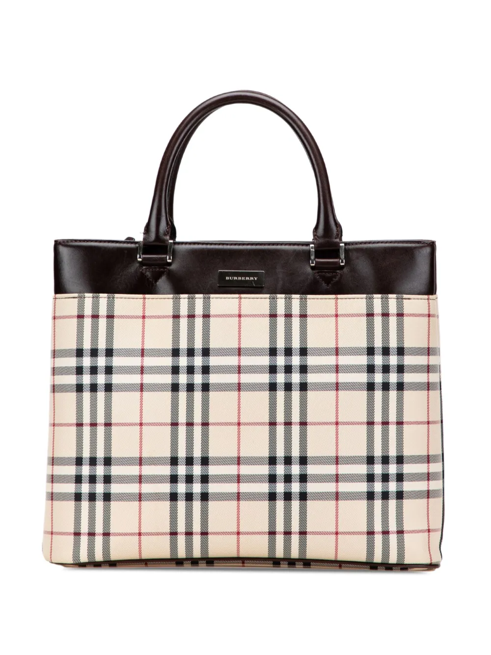 Burberry Pre-Owned 2000-2017 House Check Canvas tote bag | Brown | Image 1