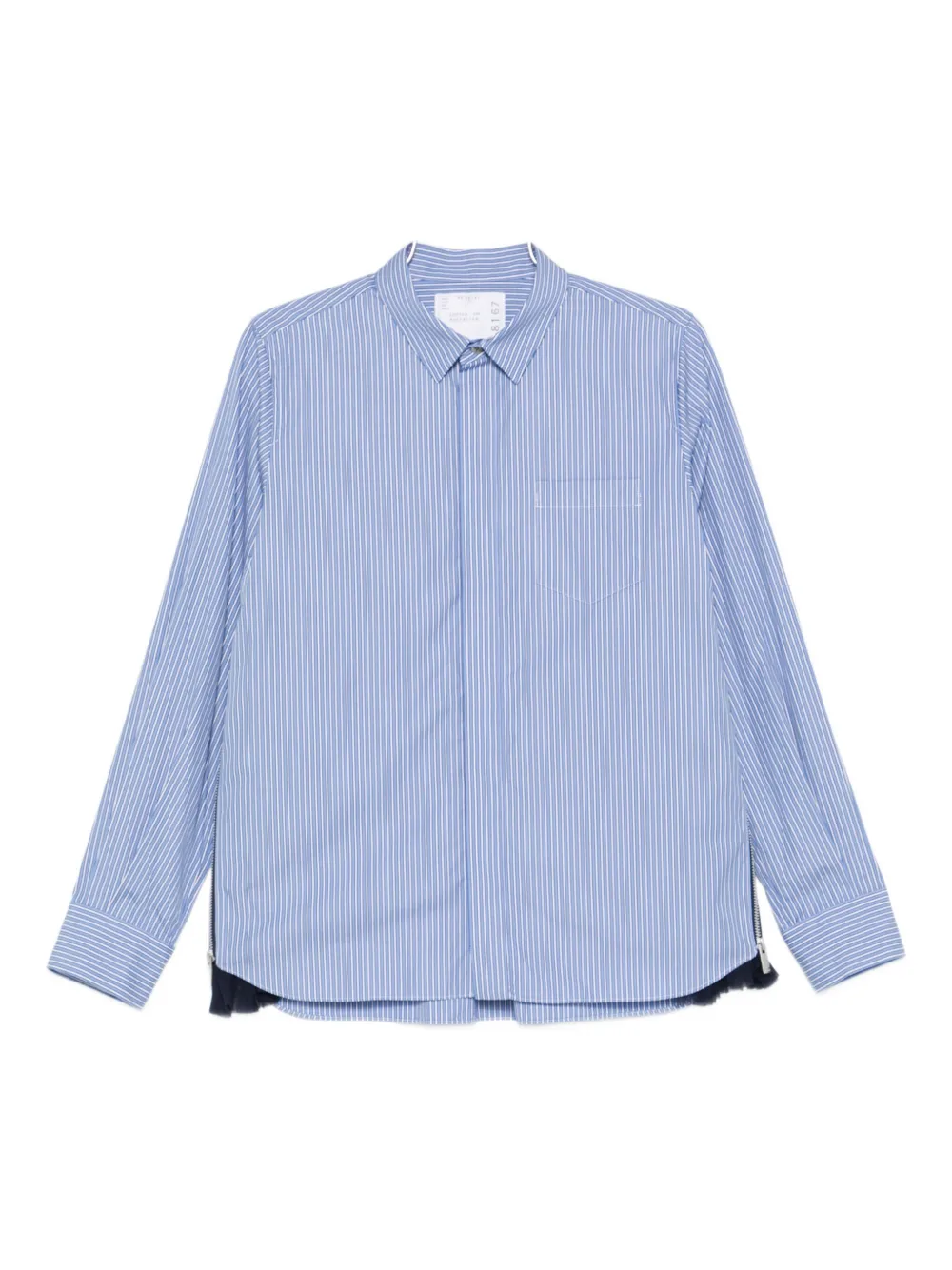 sacai striped shirt - Blu