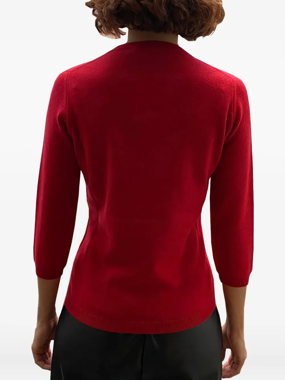 LA ROSE Trui met cropped mouwen Rood