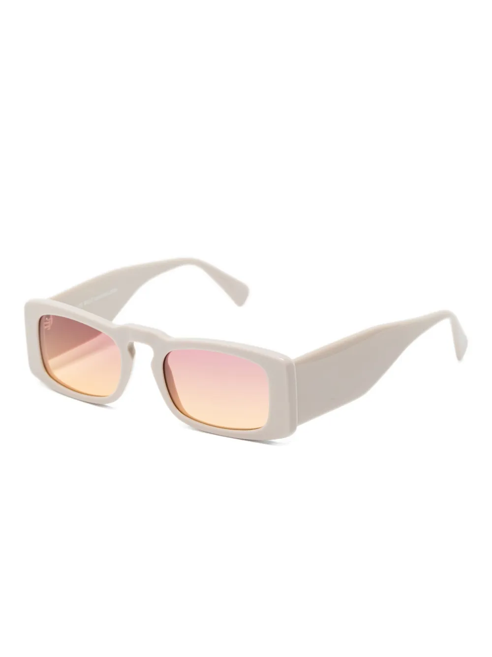 Andy Wolf rectangle-frame sunglasses - Beige