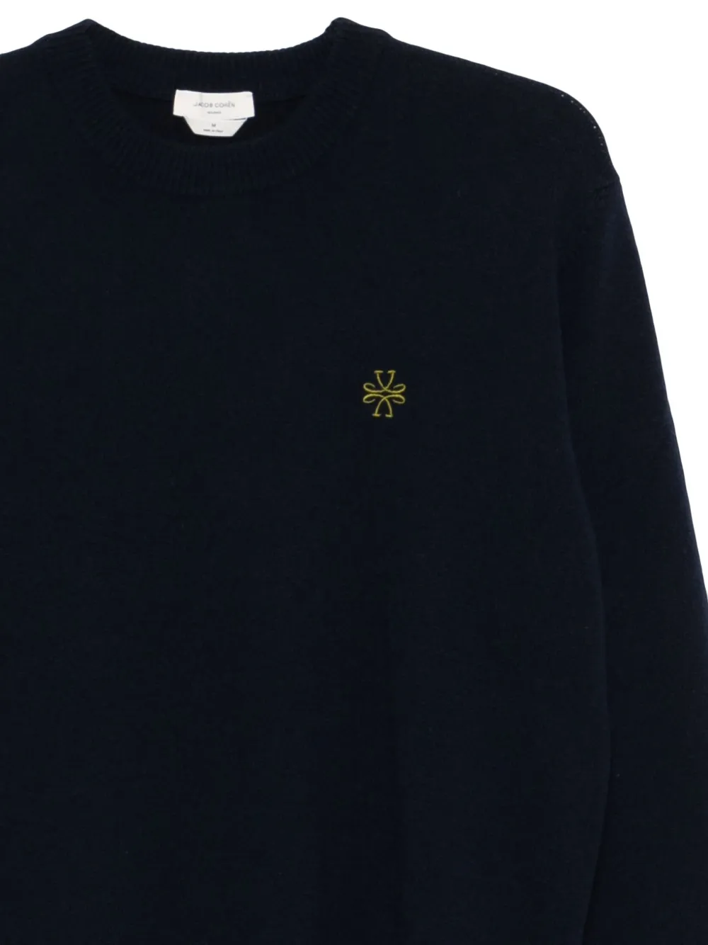 Jacob Cohën Trui met geborduurd logo en ronde hals Blauw