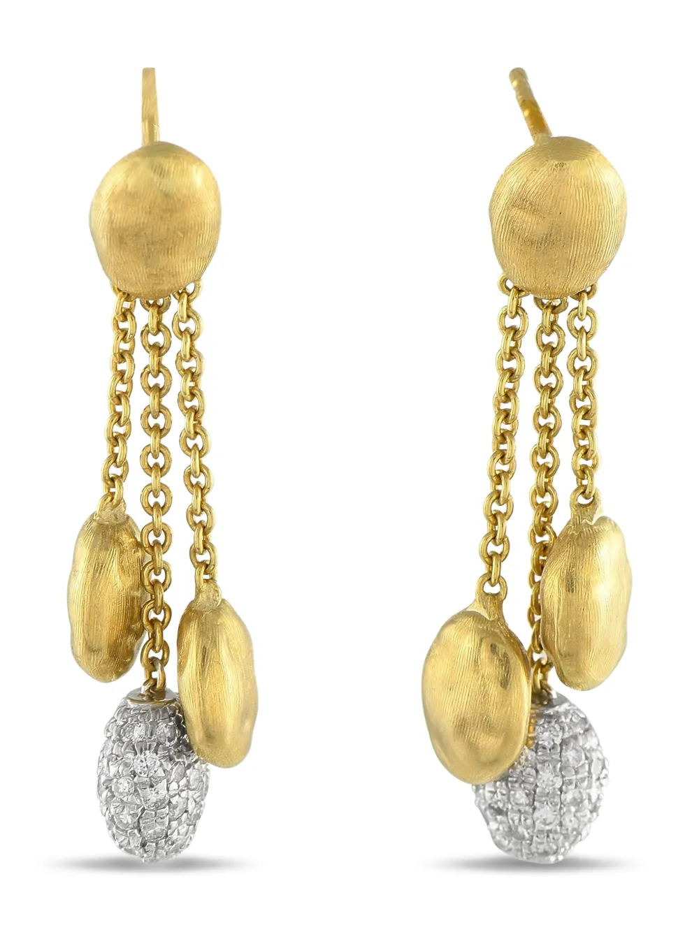 Marco Bicego 18K yellow gold diamond orbs earrings | Gold | Image 1