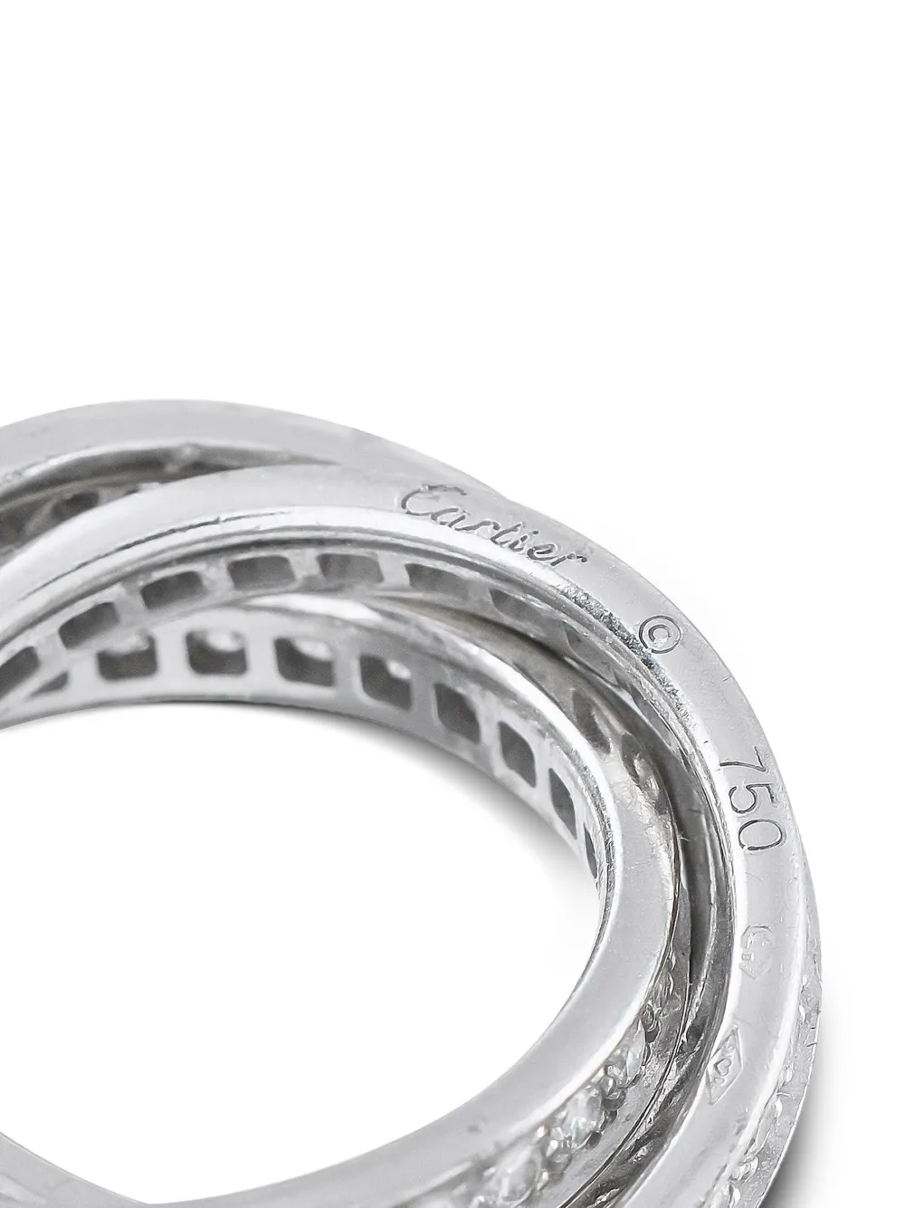 Cartier 18K white gold Trinity diamond ring | Image 2