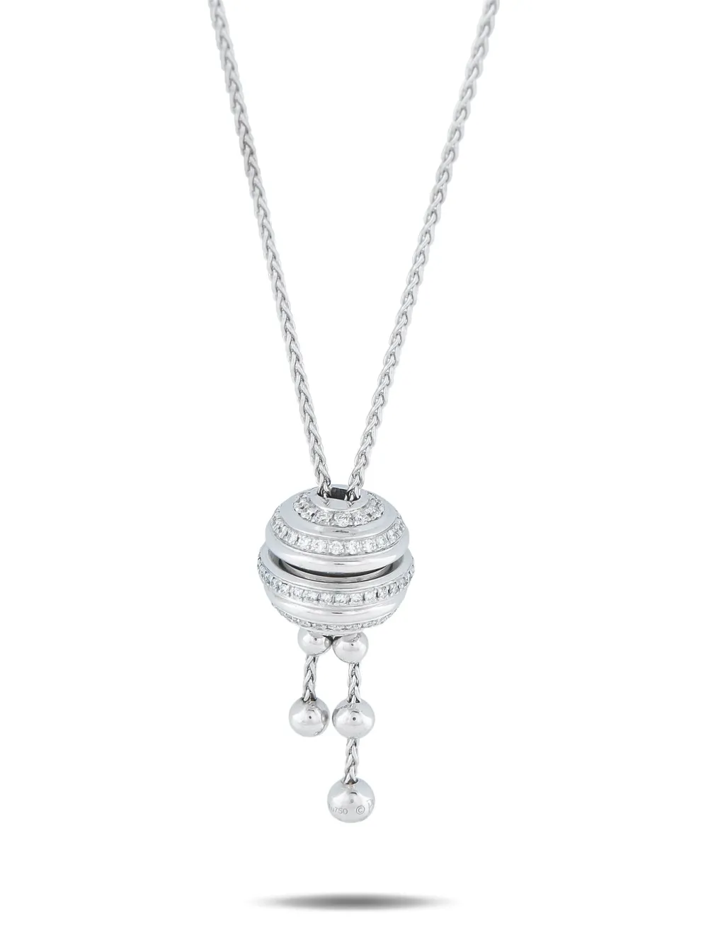 Piaget 18K white gold diamond circular-lariat Possession necklace | Silver | Image 1