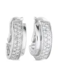 Piaget 18K white gold diamond hoop earrings - Silver