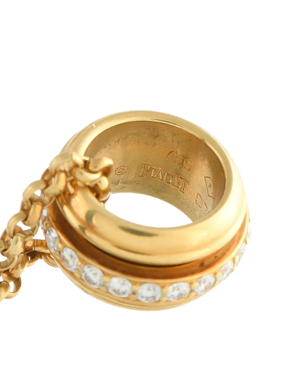 Pre-owned Piaget 18k Yellow Gold Diamond-embellishment Necklace