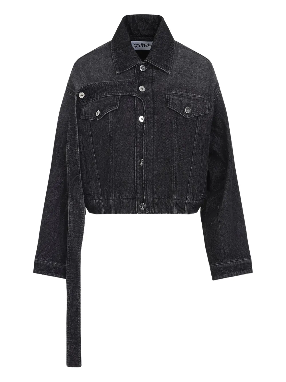Jean Paul Gaultier Relaxed Fit Denim Outerwear In Black