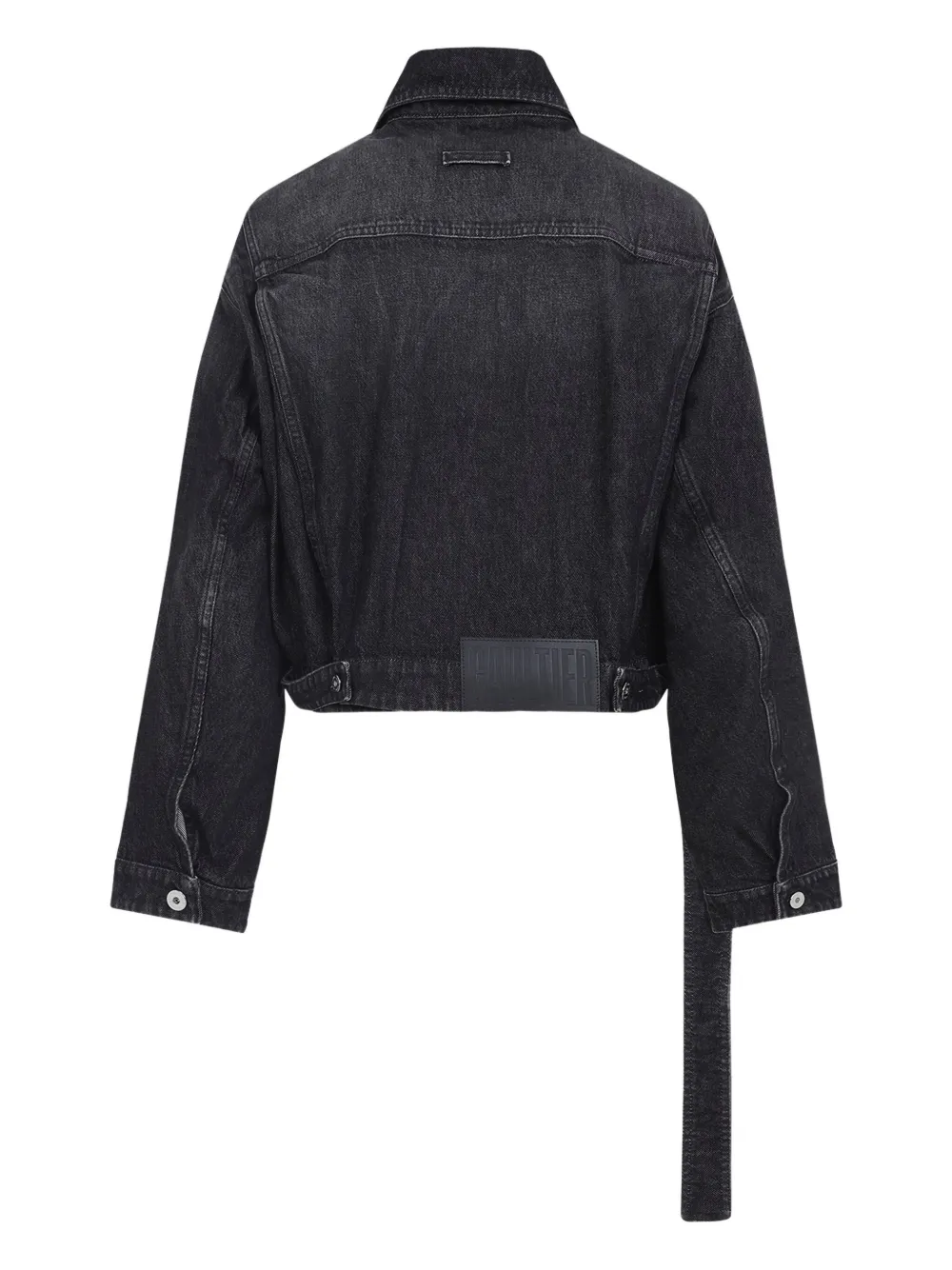 Jean Paul Gaultier Relaxed Fit Denim Outerwear In Black