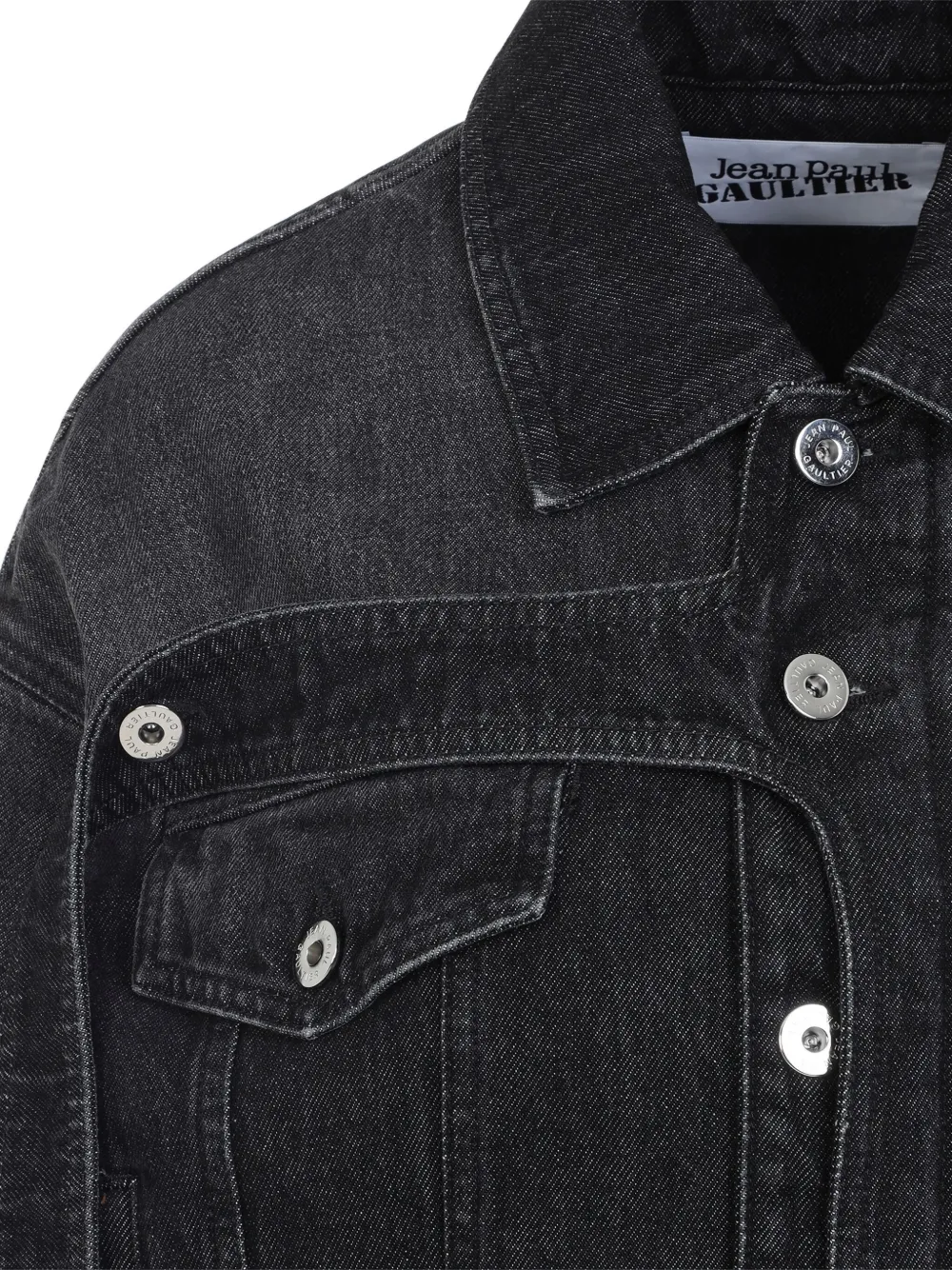 Jean Paul Gaultier Relaxed Fit Denim Outerwear In Black