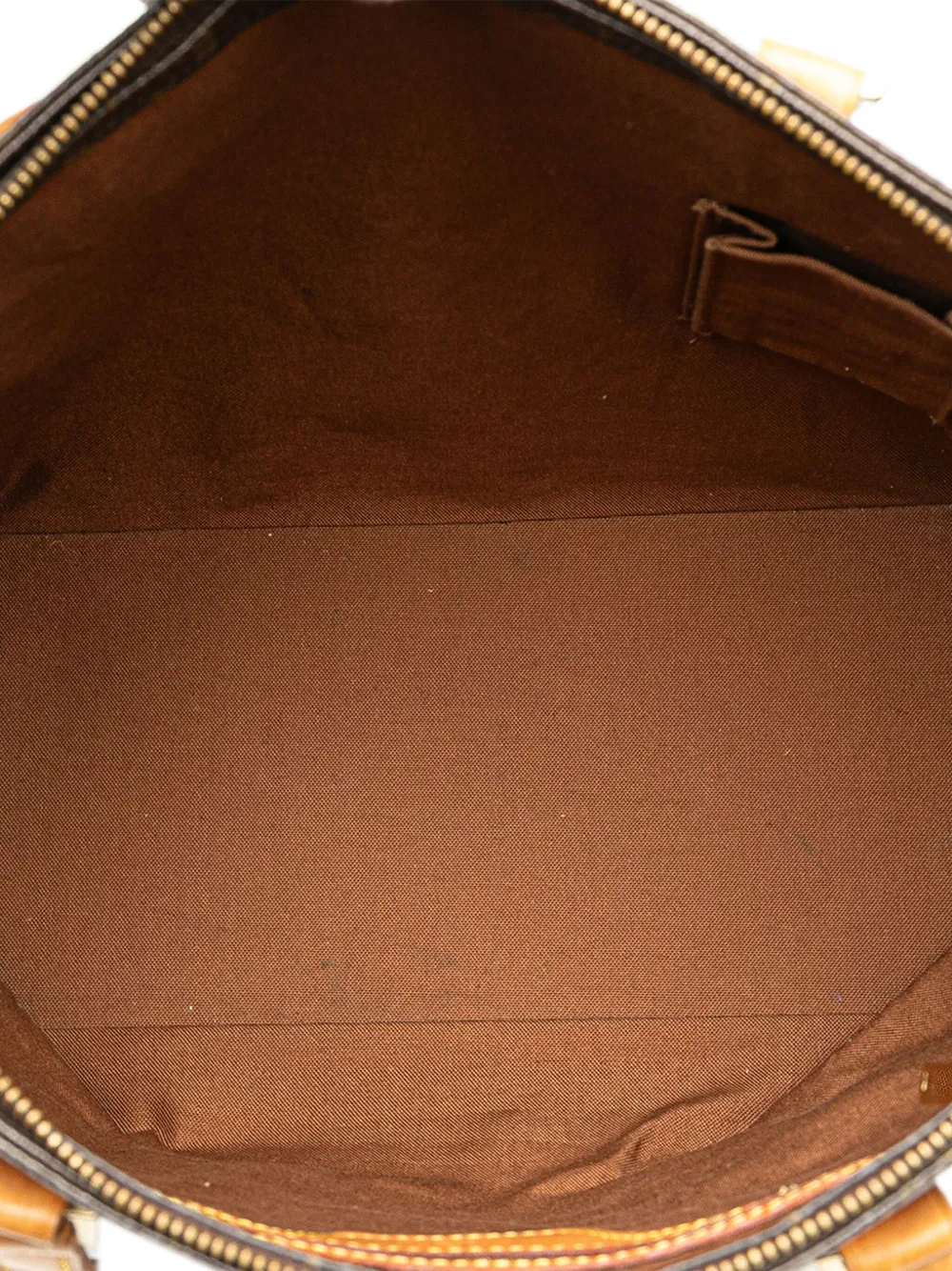 Pre-owned Louis Vuitton 2003 Monogram Cabas Mezzo Tote Bag In Brown