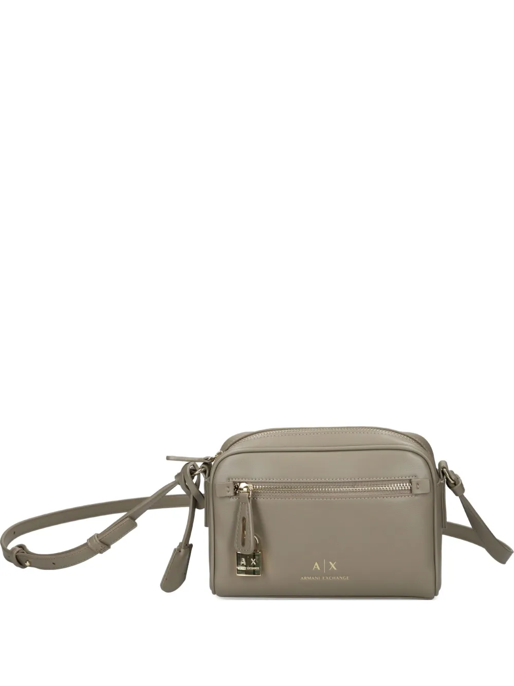 Armani Exchange ロックディテール ショルダーバッグ - ブラウン Armani Exchange ロックディテール ショルダーバッグ - ブラウン