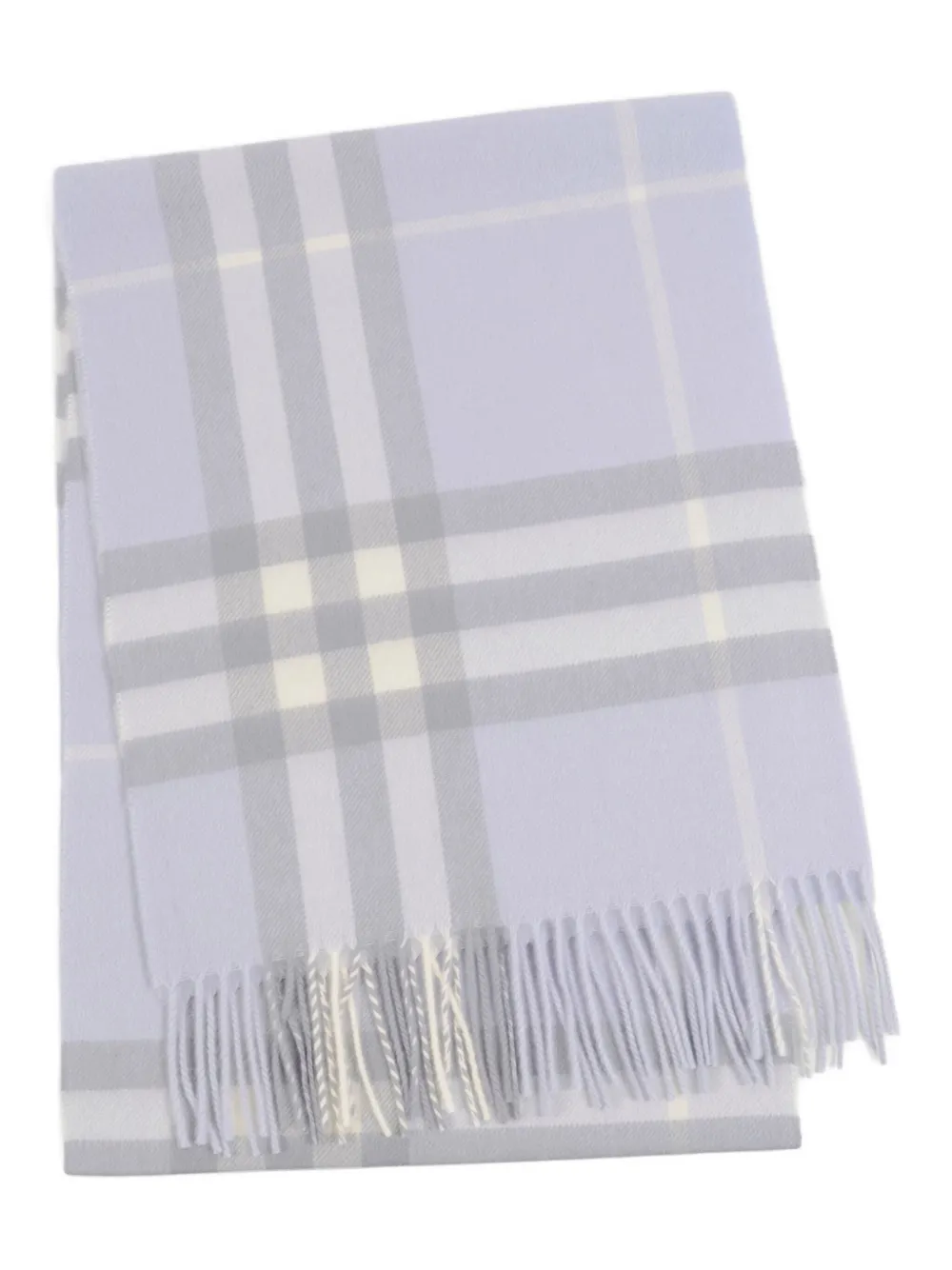 Burberry check-pattern cashmere scarf – Purple