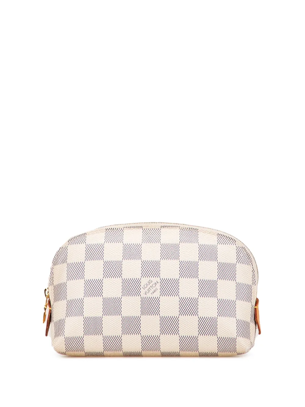 Louis Vuitton Pre-Owned 2019 ダミエ アズール コスメティック ポシェット ポーチ - ホワイト Louis Vuitton Pre-Owned 2019 ダミエ アズール コスメティック ポシェット ポーチ - ホワイト