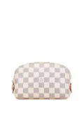 Louis Vuitton Pre-Owned 2019 Damier Azur Cosmetic Pochette pouch - White