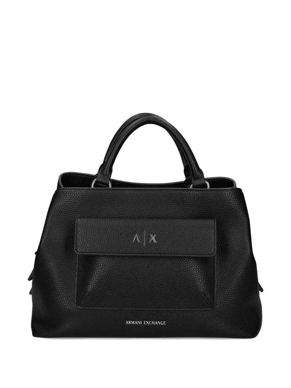 Armani Exchange Pocket-detail Tote Bag In Black