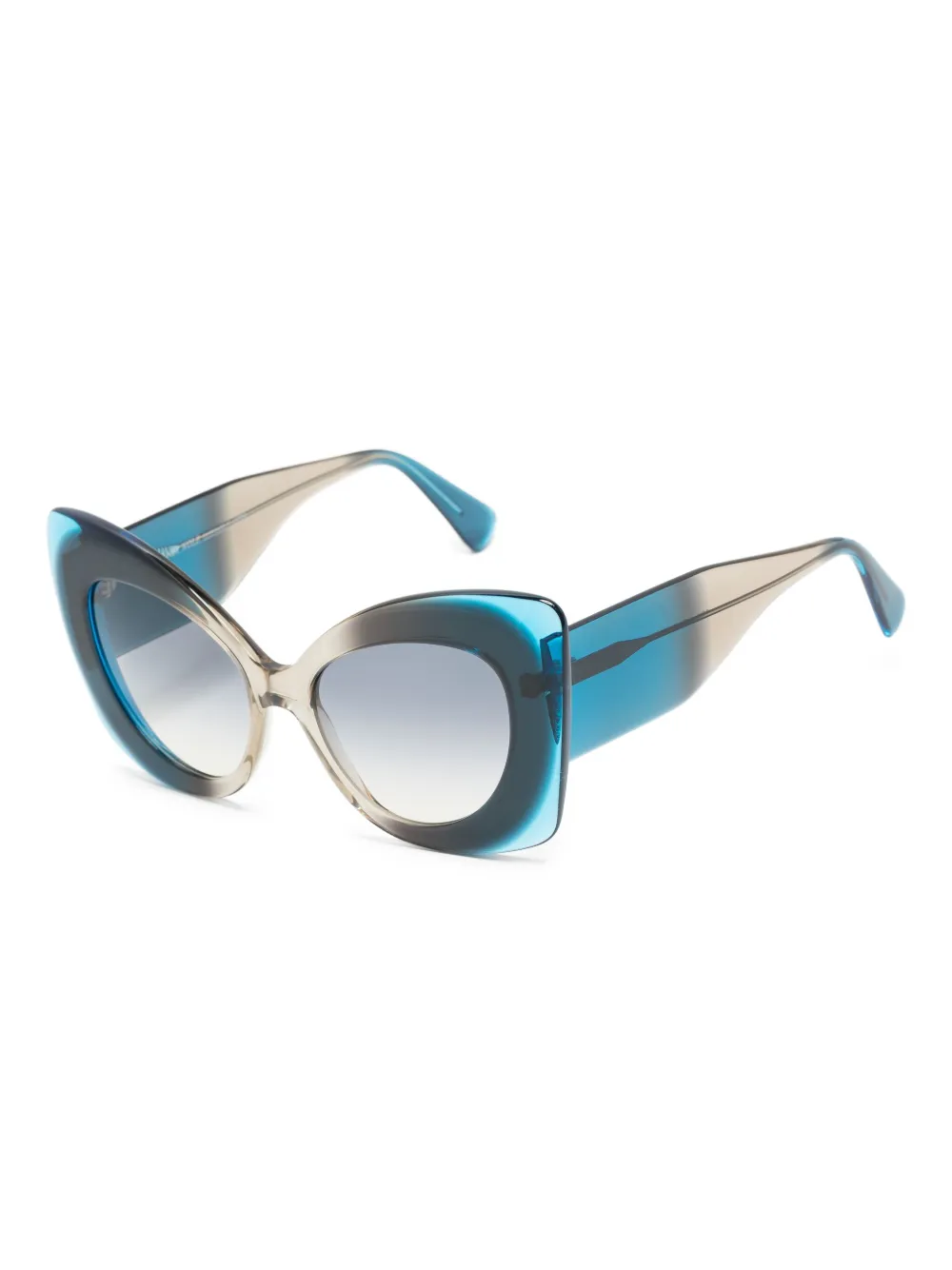 Andy Wolf cat-eye gradient-effect sunglasses - Blauw