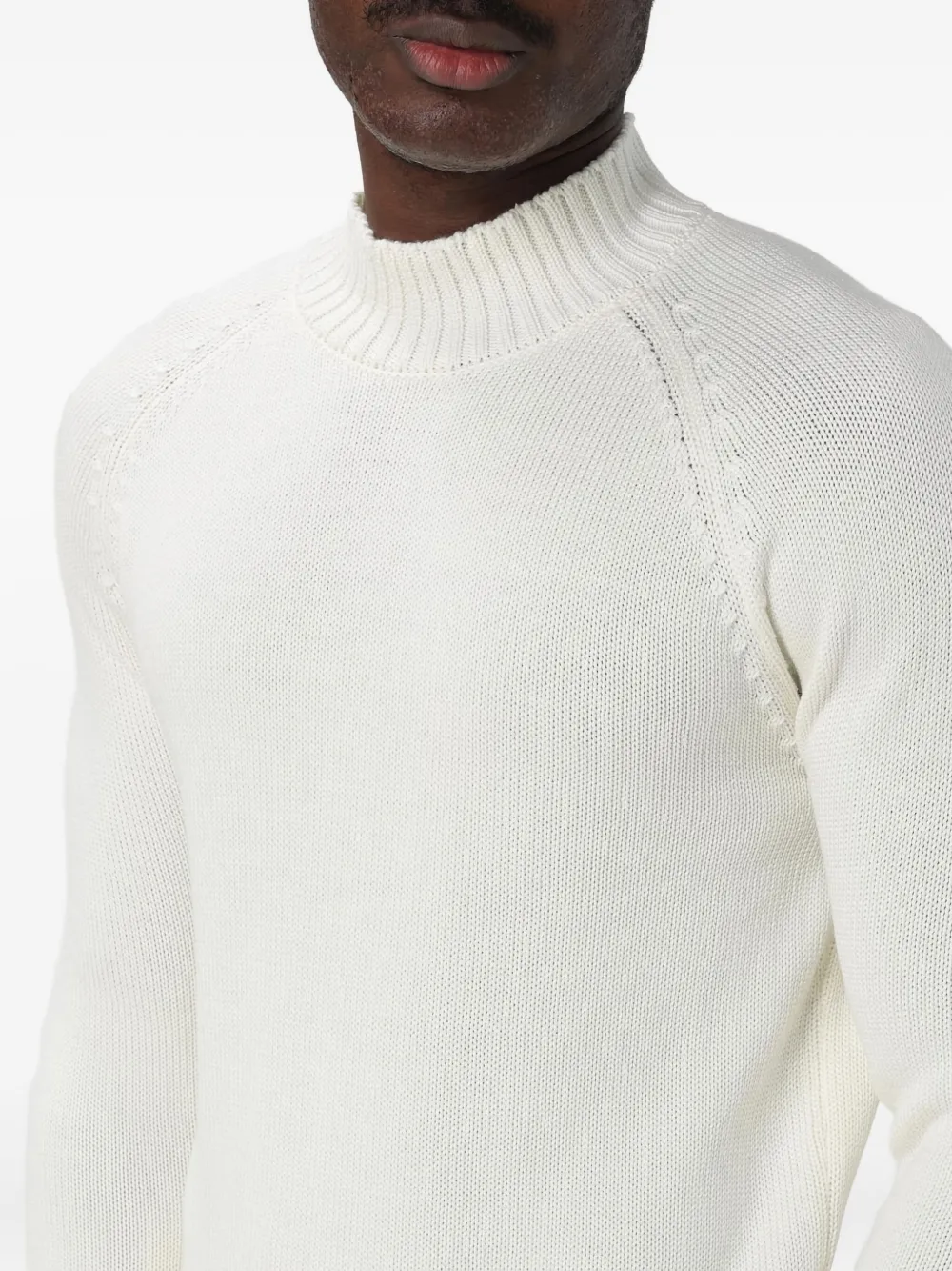 Zanone Trui met raglanmouwen Beige