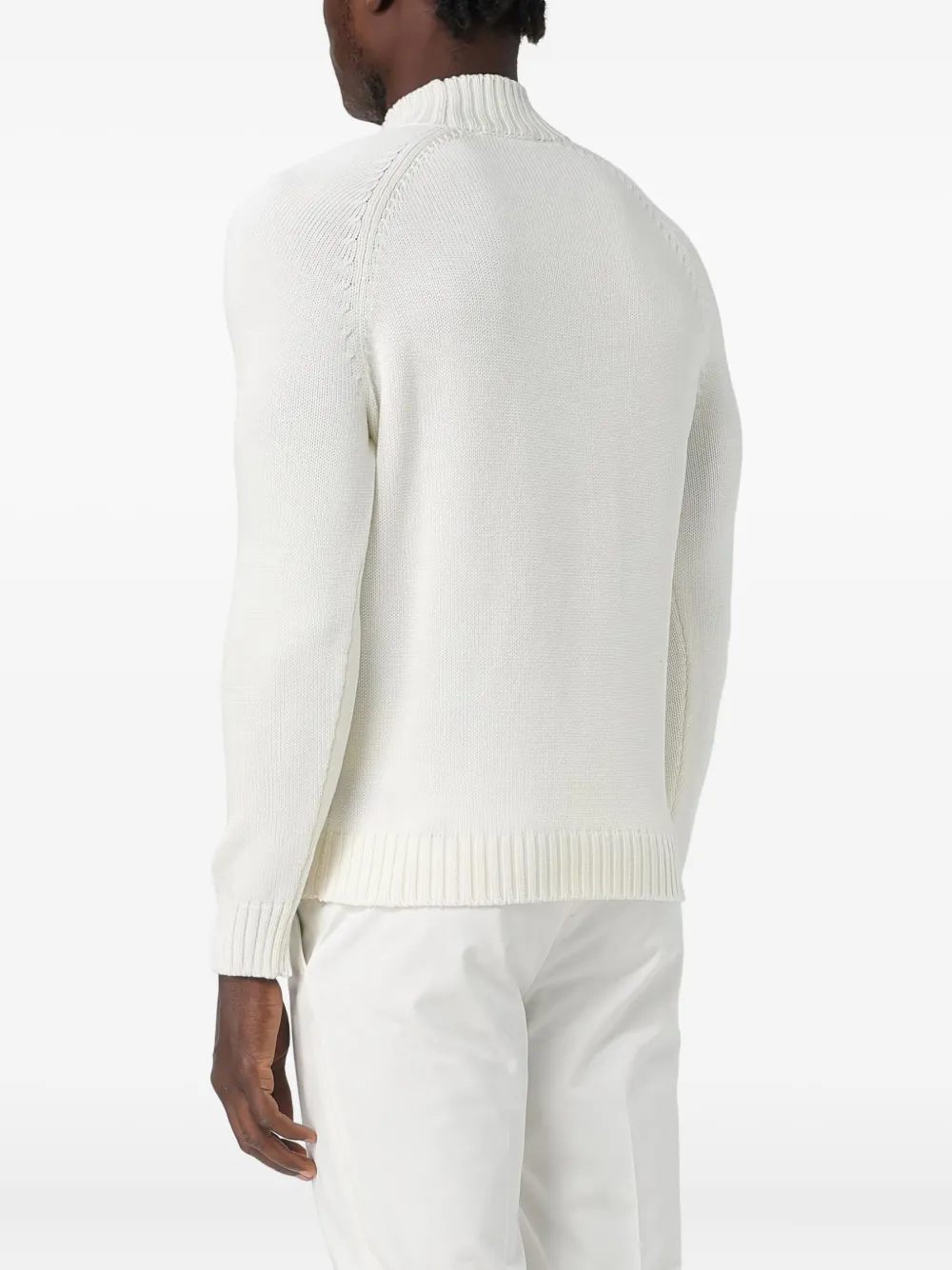 Zanone raglan-sleeve sweater - Beige