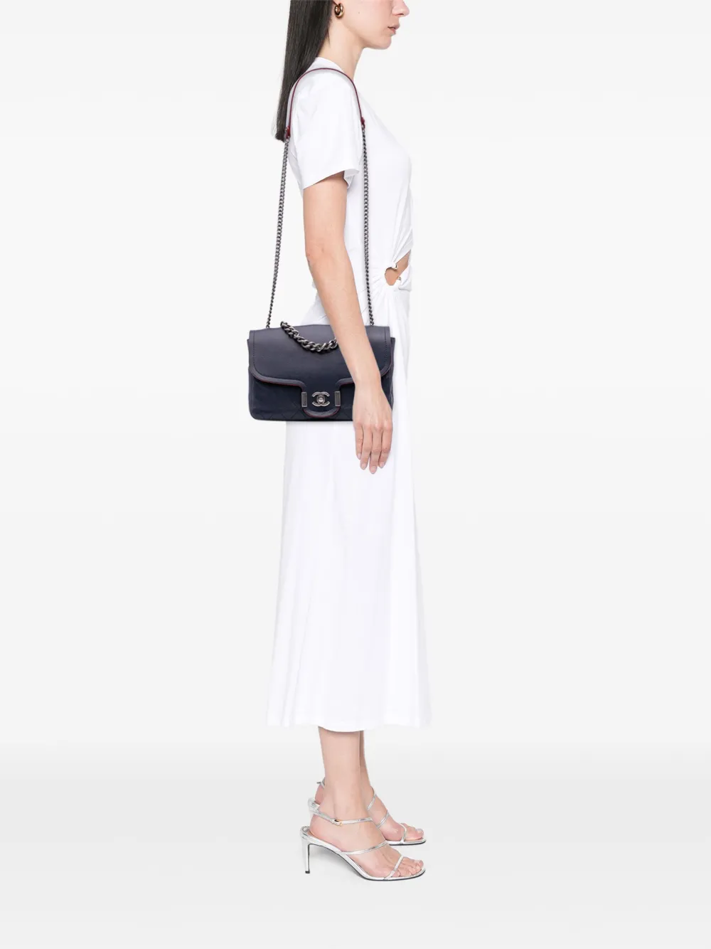 CHANEL Pre-Owned 2018 Paris-Greece Calfskin Archi Chic Flap satchel | Pre-Owned | Image 2