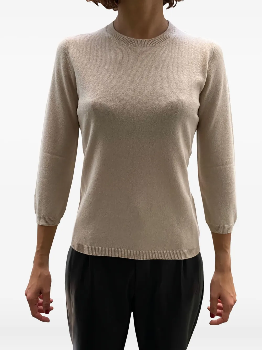 LA ROSE three quarter-sleeve sweater | Neutrals | Image 1