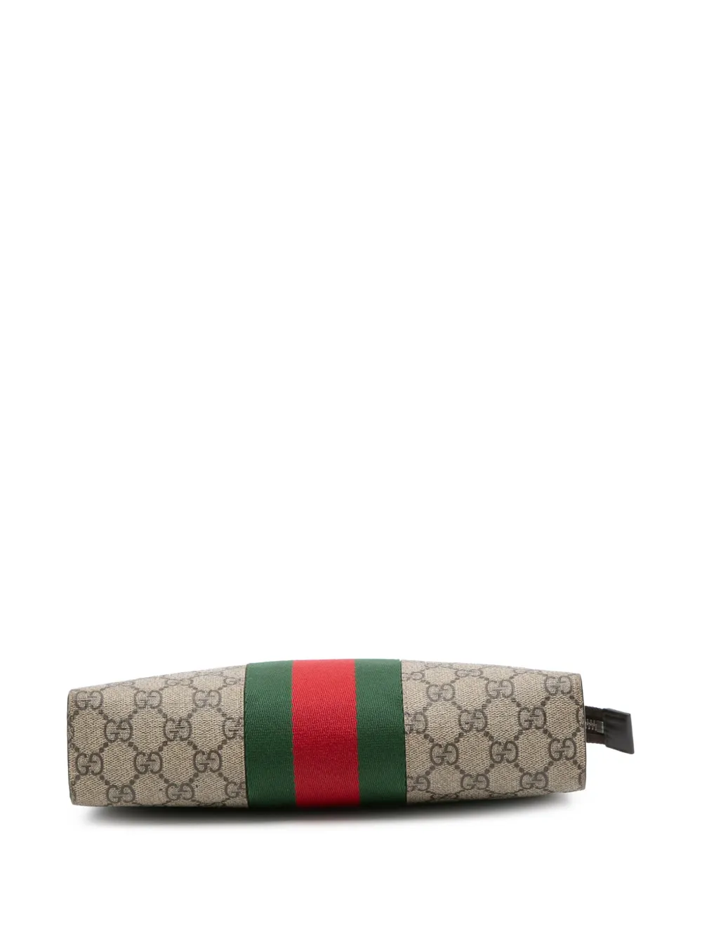 Pre-owned Gucci 2000-2015 Gg Supreme Web Clutch Bag In Brown
