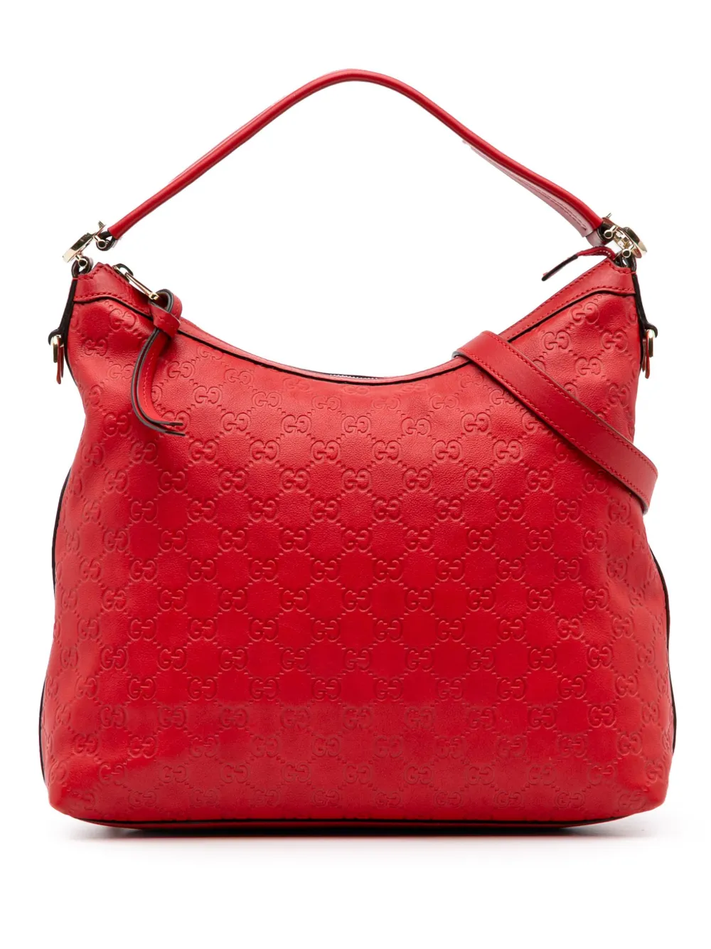 Gucci Pre-Owned 2016-2025 グッチシマ ミス GG サッチェルバッグ - レッド Gucci Pre-Owned 2016-2025 グッチシマ ミス GG サッチェルバッグ - レッド