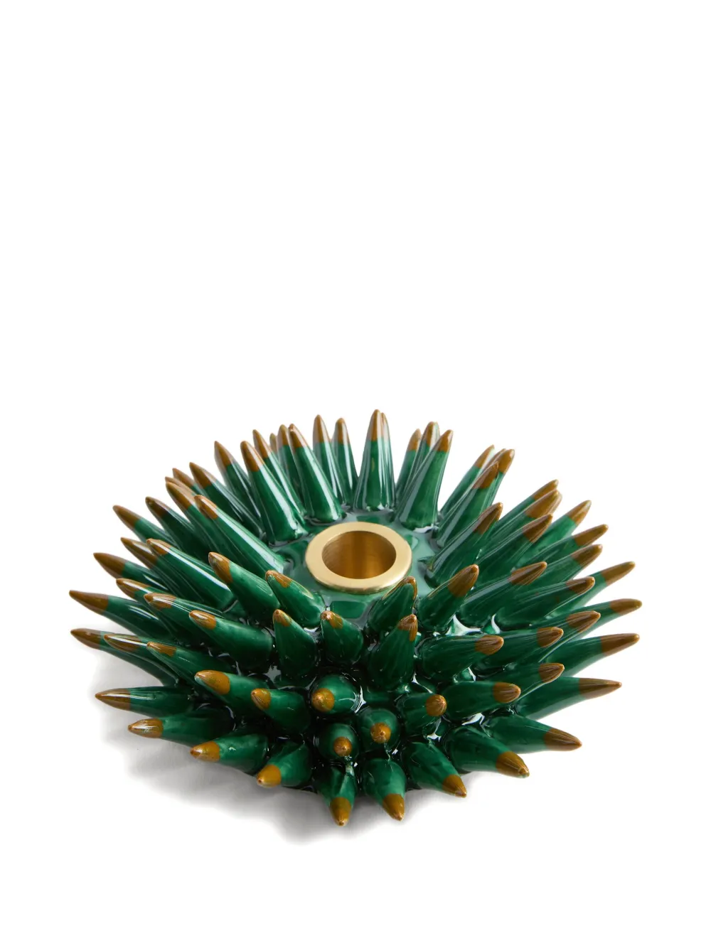 La DoubleJ spine candle holder - Groen