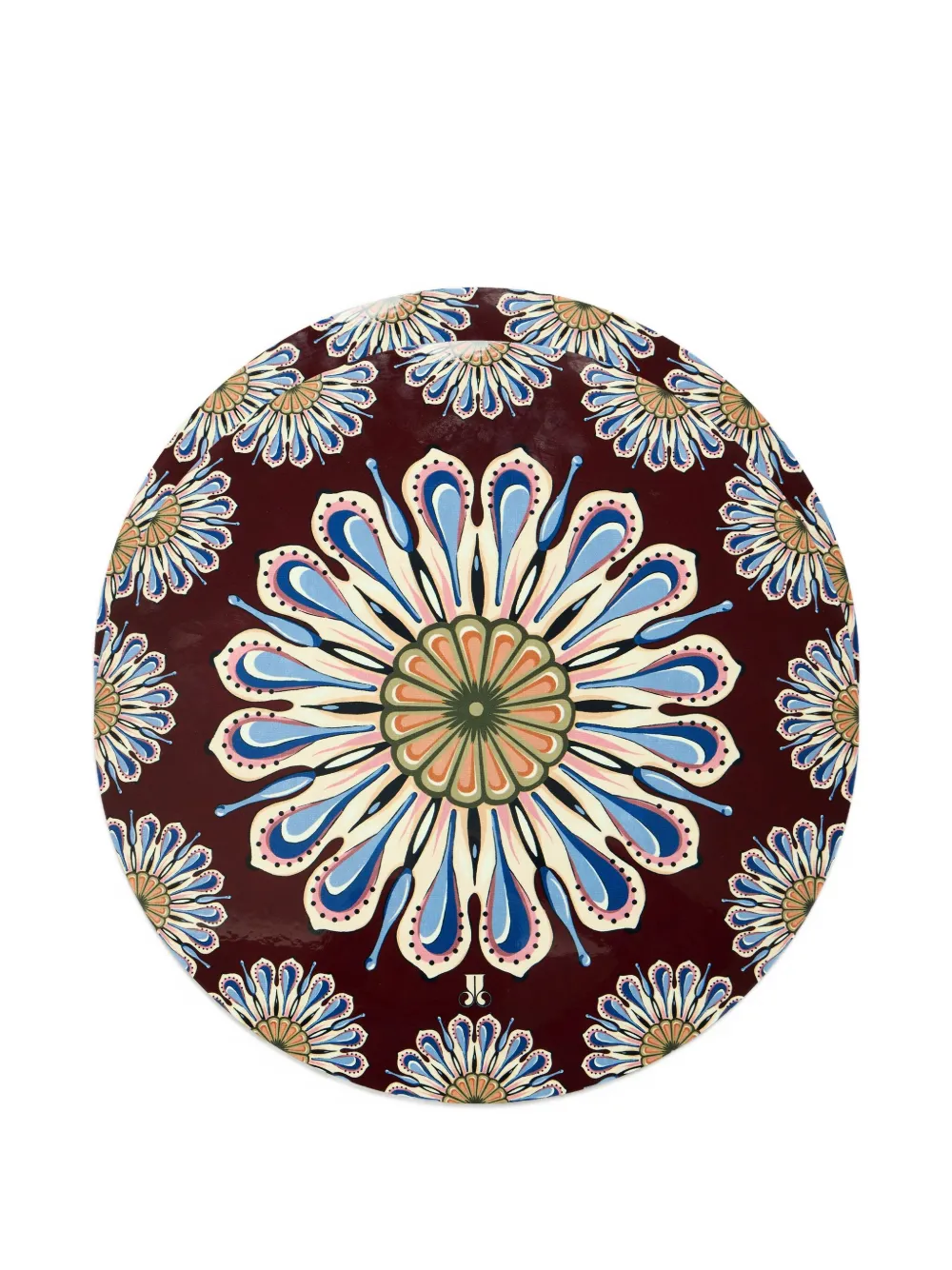 La DoubleJ printed disk placemats (set of two) | Brown | Image 1