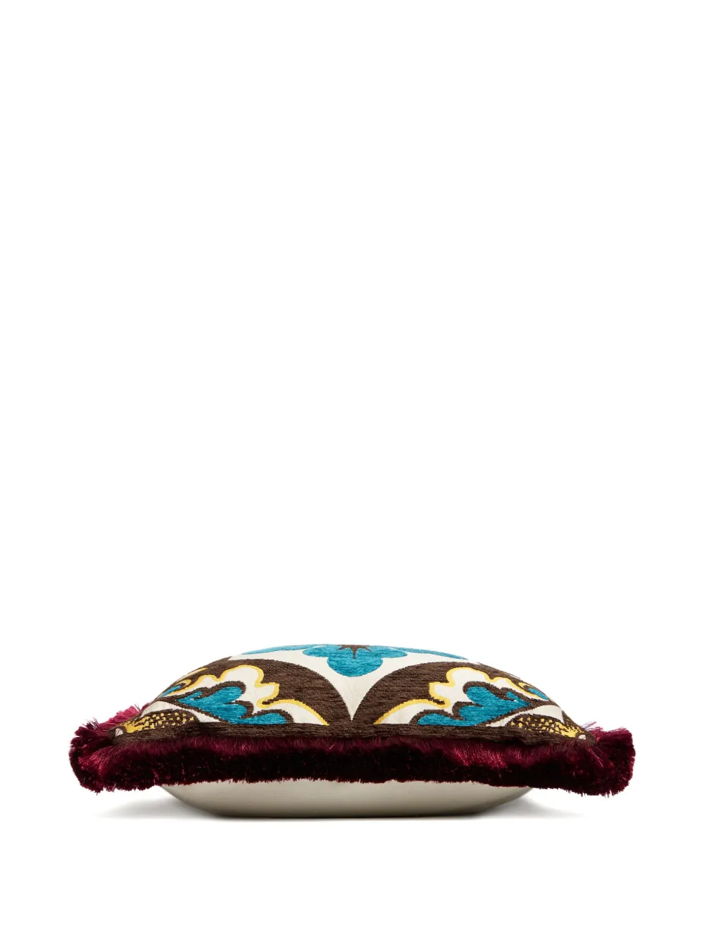  La Doublej Fringed Patterned Cushion (50cm X 50cm) - Neutrals 
