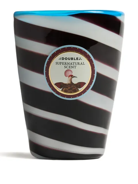 La DoubleJ striped candle