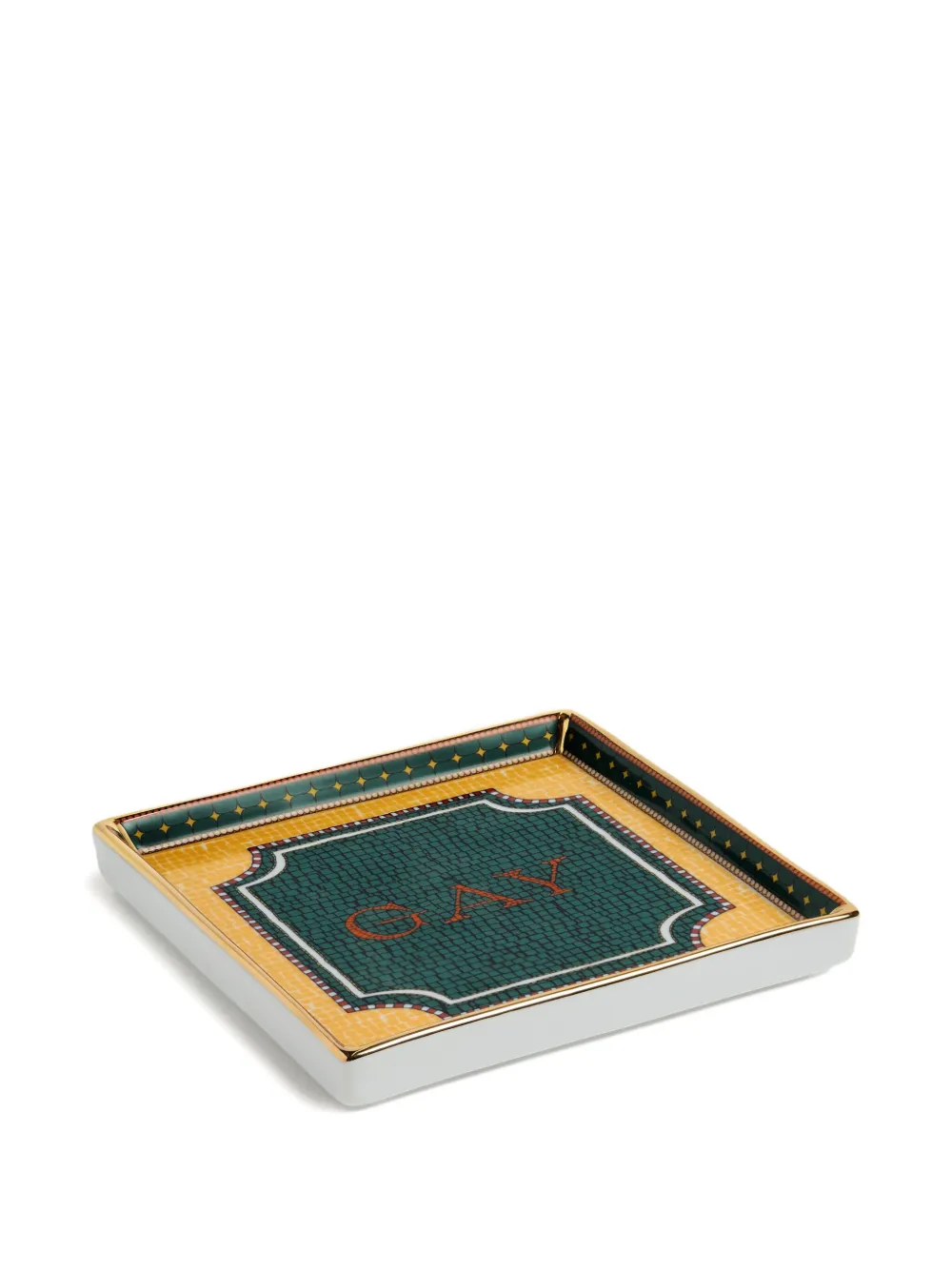  La Doublej Square-shape Mini Tray (10cm X 10cm) - Green 