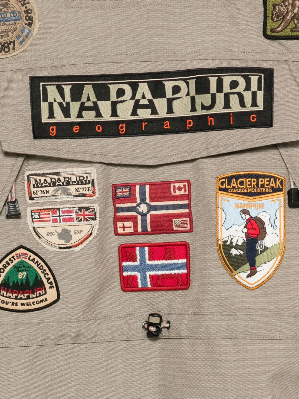 Napapijri Skidoo 1990 jack met capuchon Beige