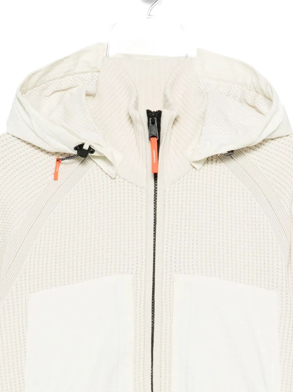 Napapijri Hooded Patch-pocket Jacket In White