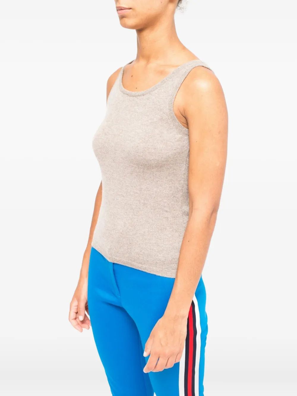 La Rose Knit Tank Top In Neutral