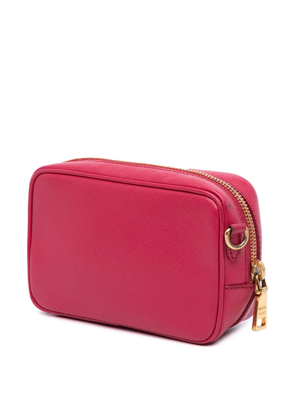 Pre-owned Prada 2000-2025 Mini Saffiano Camera Bag Crossbody Bag In Pink