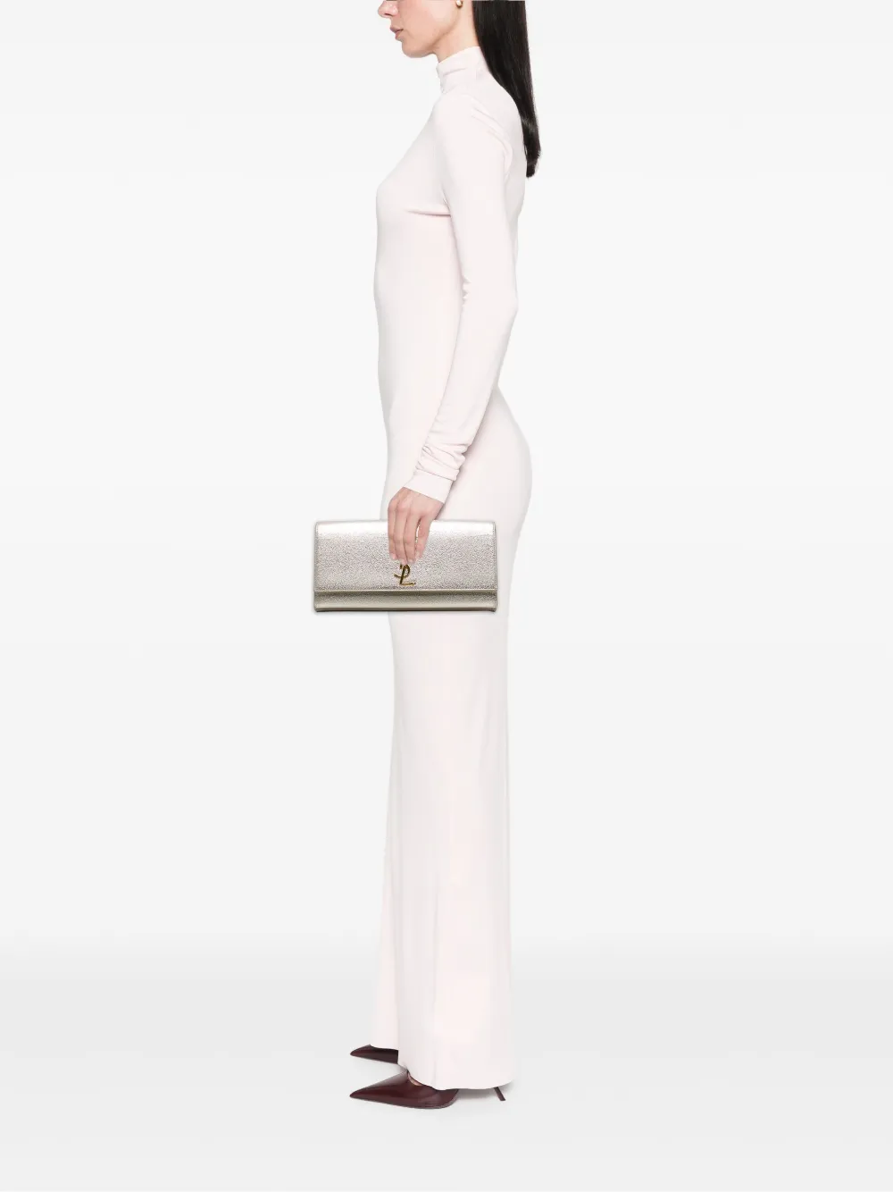 Saint Laurent Pre-Owned 2015 Metallic Calfskin Cassandre clutch bag | Pre-Owned | Image 2