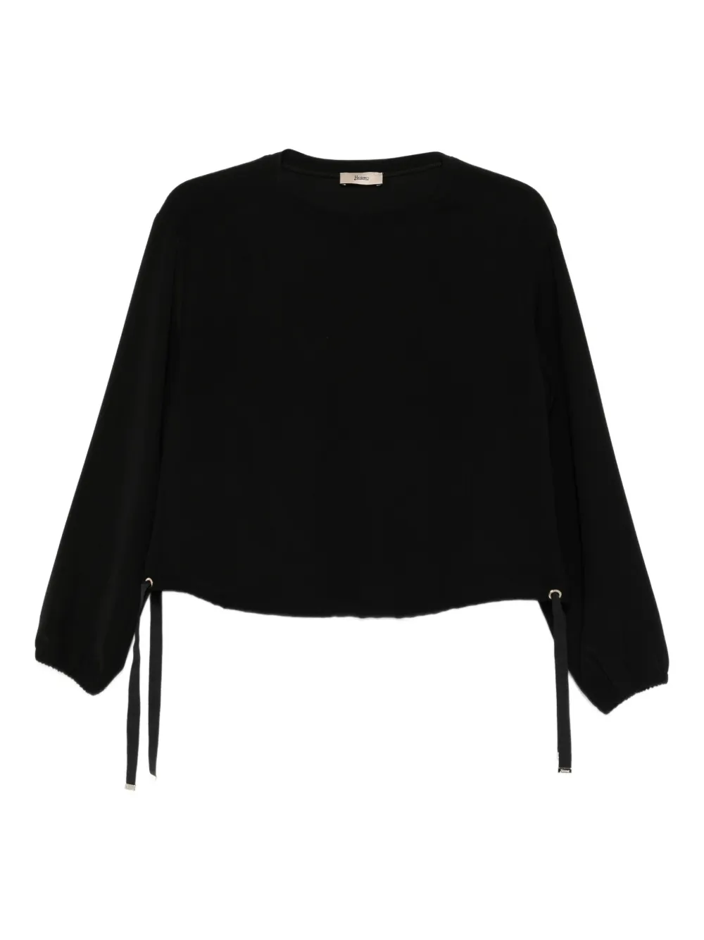 Herno drawstring-hem sweatshirt | Black | Image 1