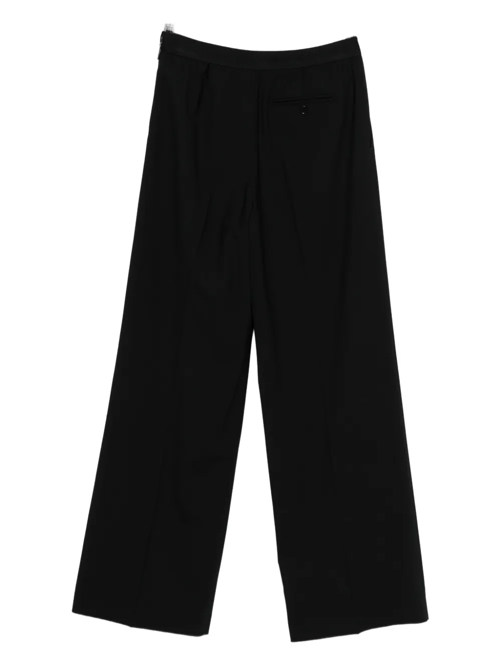 MSGM logo-waistband trousers - Zwart