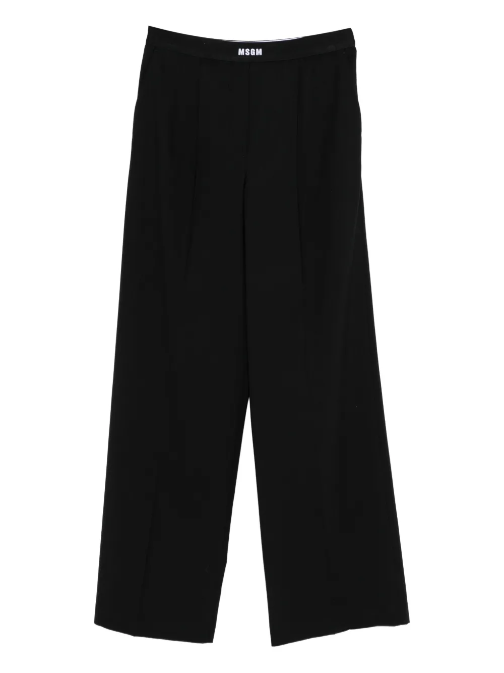 MSGM Calça com logo no cós | Preto | Image 1