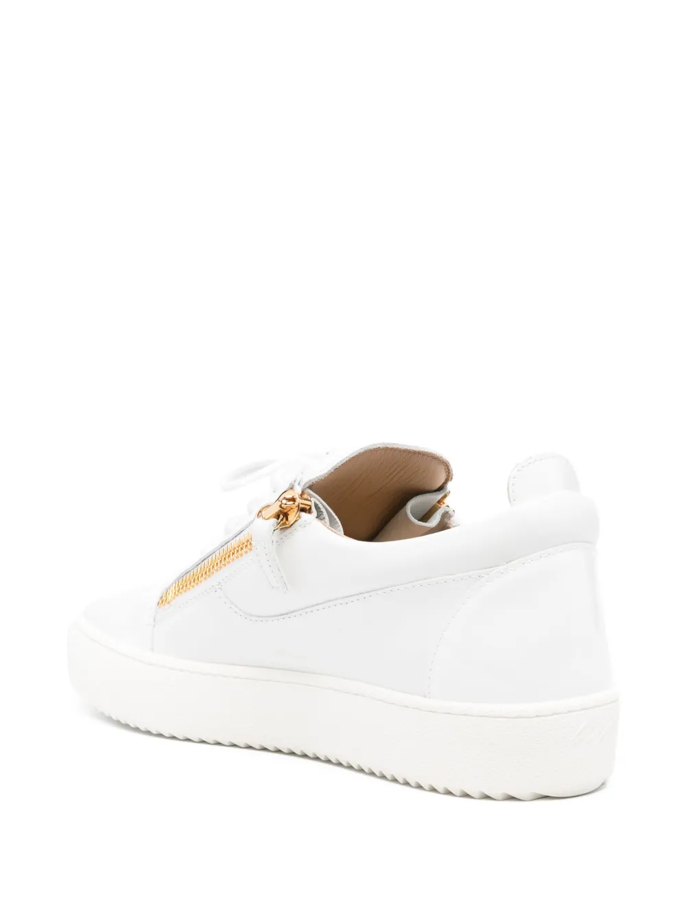 Giuseppe Zanotti Frankie zip-fastening lace-up sneakers White