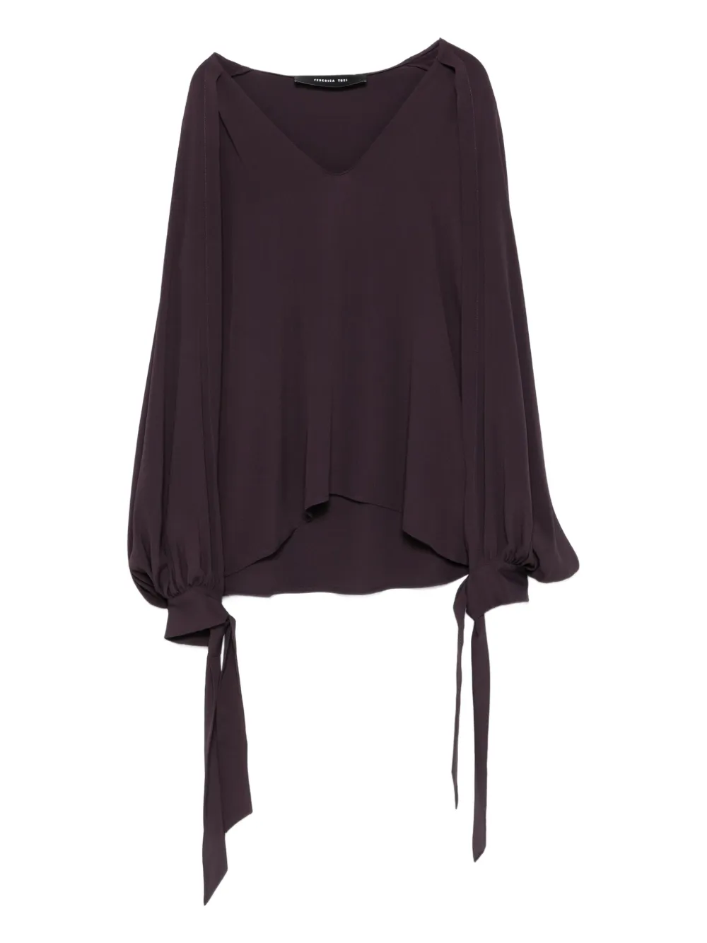 Federica Tosi ballon-sleeve cut-out blouse | Purple | Image 1