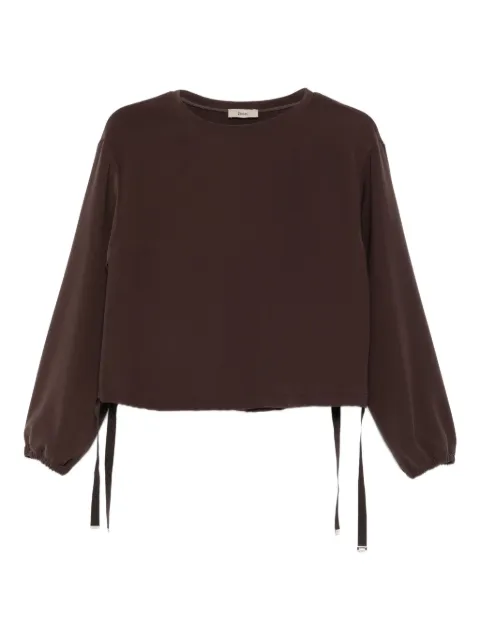Herno drawstring-hem sweatshirt