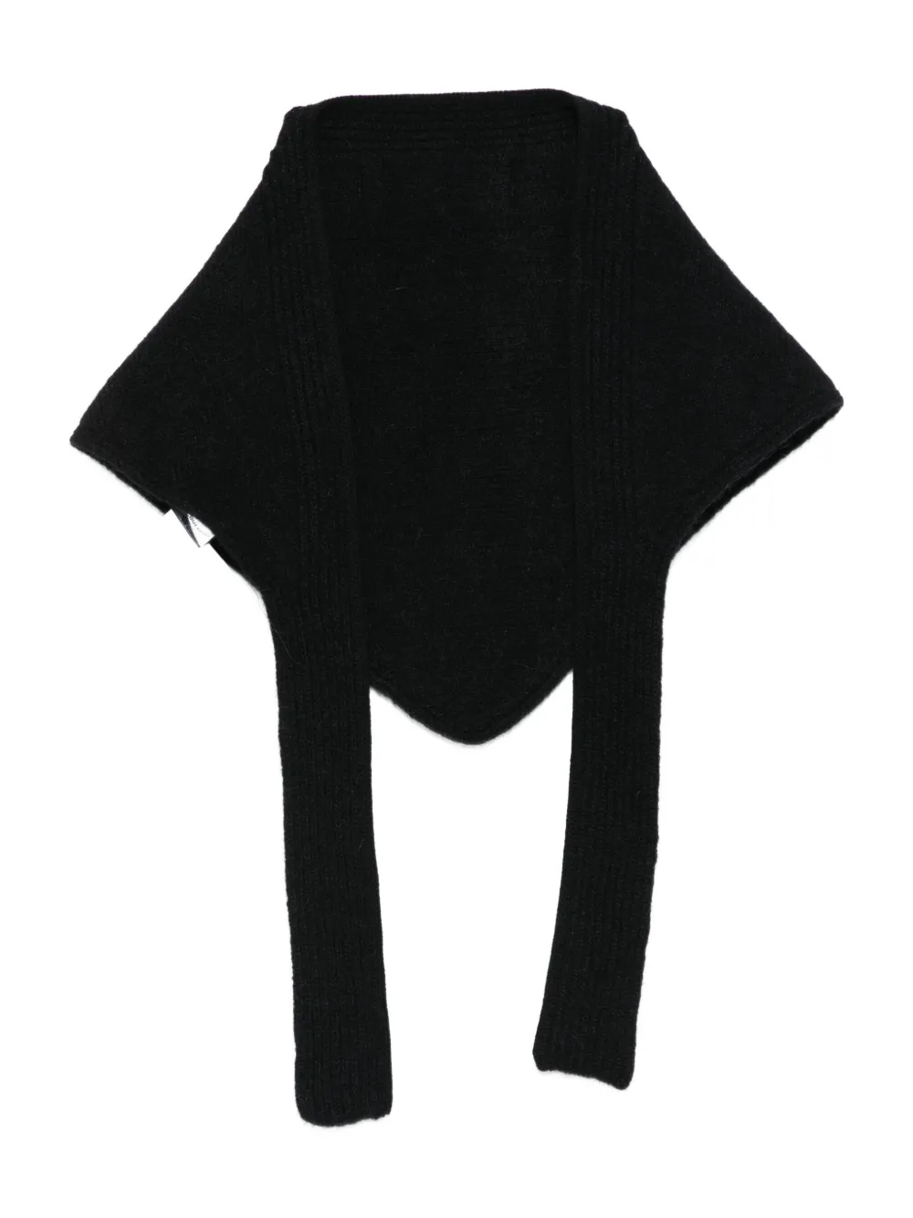 Jacquemus triangular scarf - ブラック Jacquemus triangular scarf - ブラック