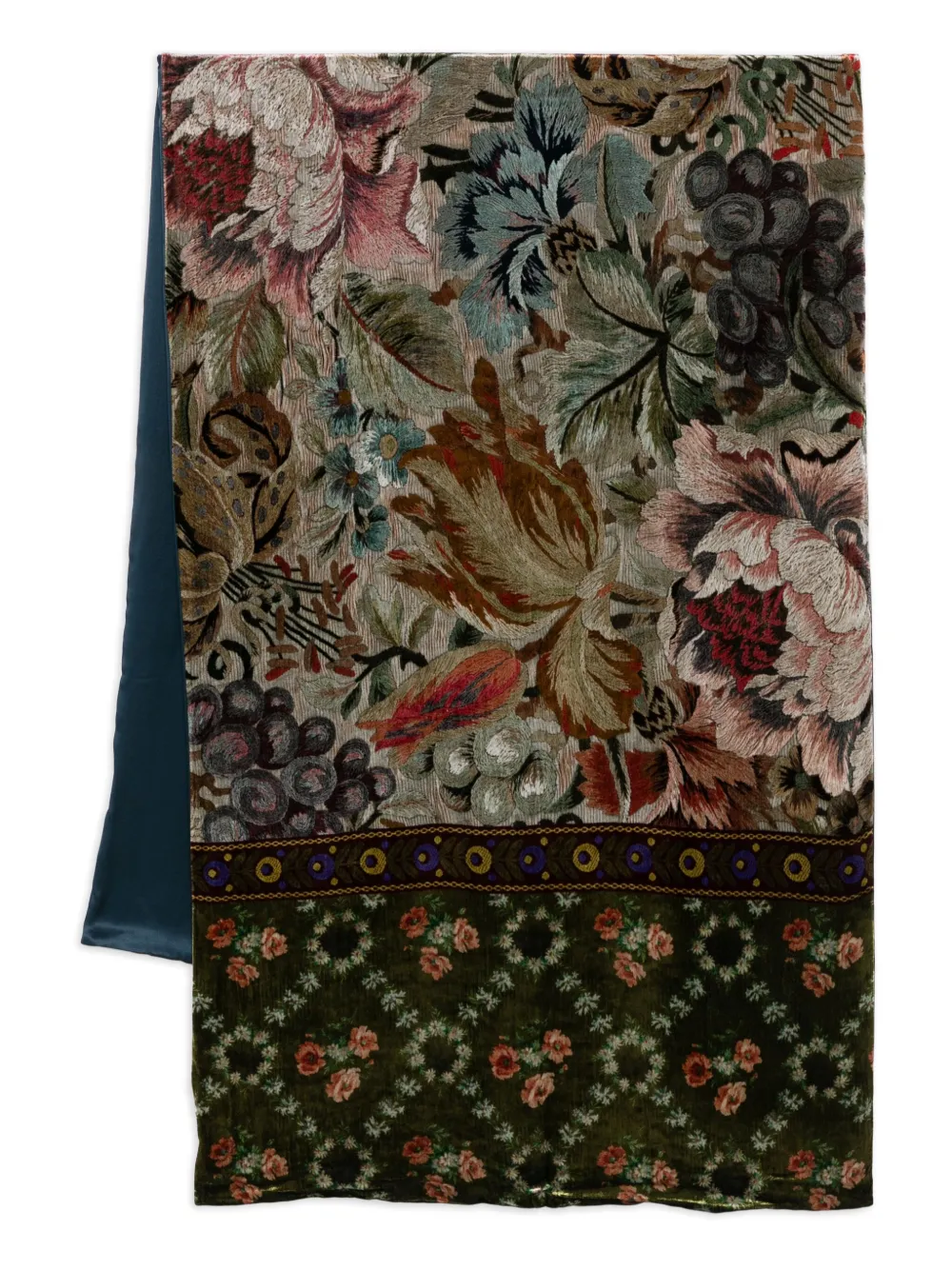 Pierre-Louis Mascia floral-print scarf | Black | Image 1