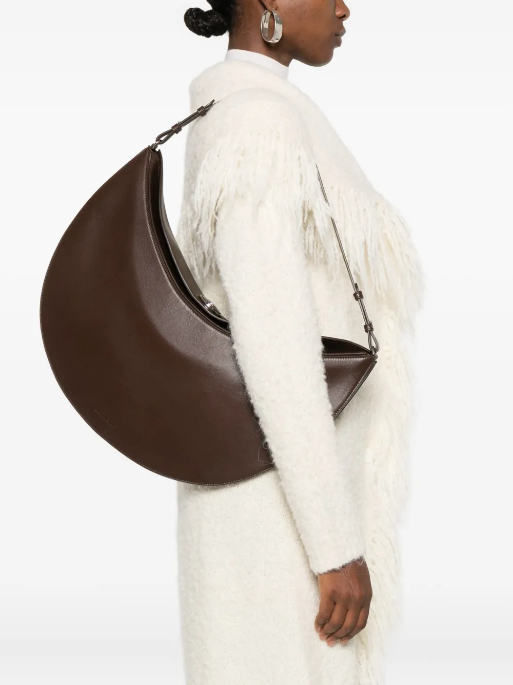 Jacquemus The Ovalo shoulder bag - Bruin